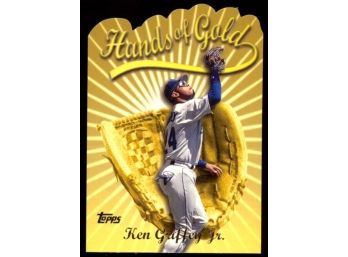 2000 Topps Ken Griffey Jr Hands Of Gold Die Cut #HG3 Seattle Mariners HOF