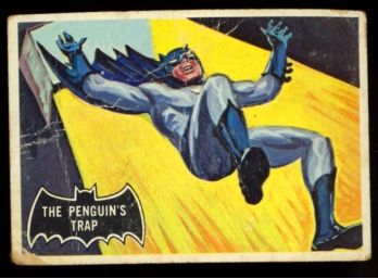 1966 Topps Batman 'the Penguin's Trap' #16 Vintage Batman Card