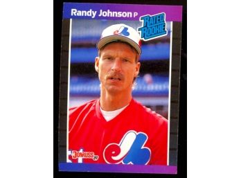 1989 Donruss Baseball Randy Johnson Rated Rookie #42 Expos