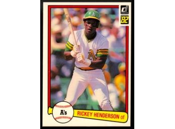 1982 Donruss Baseball Rickey Henderson #113 Oakland Athletics Vintage HOF