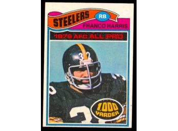 1977 Topps Football Franco Harris 1976 AFC All-Pro #300 Pittsburgh Steelers Vintage