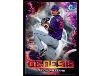 2021 Bowman Chrome Gavin Williams Genesis #GNS-18 Cleveland Indians
