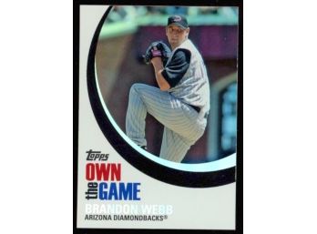 2007 Topps Baseball Brandon Webb 'own The Game' #OTG23 Arizona Diamondbacks