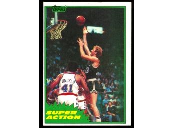 1981 Topps Basketball Larry Bird Super Action #101 Boston Celtics 2nd Year Card HOF Vintage
