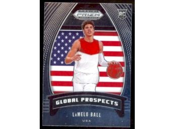 2020 Prizm Draft Picks LaMelo Ball Global Prospects Rookie Card #98 Charlotte Hornets RC