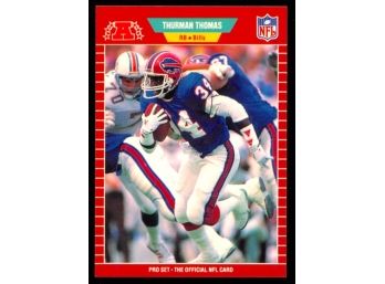 1989 NFL Pro Set Thurman Thomas Rookie Card #32 Buffalo Bills RC HOF