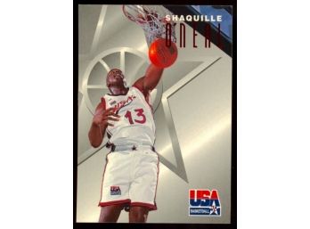 1996 SkyBox Team USA Texaco Shaquille O'Neal #7 Los Angeles Lakers HOF