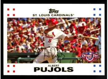 2007 Topps Baseball Opening Day Albert Pujols #69 St Louis Cardinals
