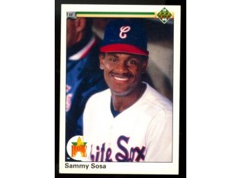 1990 Upper Deck Baseball Sammy Sosa Rookie Card #17 Chicago White Sox RC
