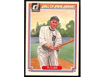 1983 Donruss Baseball Ty Cobb Hall Of Fame Heroes #1 Detroit Tigers Vintage
