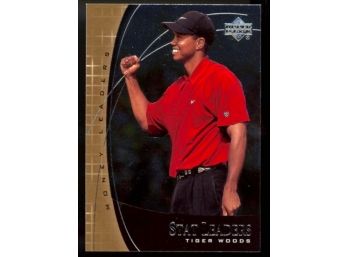 2001 Upper Deck Golf Tiger Woods 'stat Leaders' Rookie Card #SL17 RC