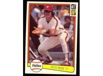 1982 Donruss Baseball Pete Rose #168 Philadelphia Phillies HOF