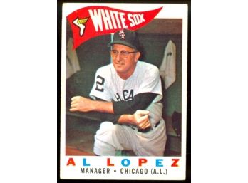 1960 Topps Baseball Al Lopez #222 Chicago White Sox Vintage