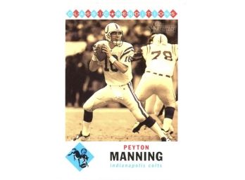 2002 Topps Heritage Peyton Manning Classic Renditions #CR-PM Indianapolis Colts HOF