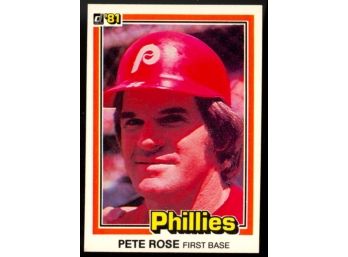 1981 Donruss Baseball Pete Rose #371 Philadelphia Phillies Vintage HOF