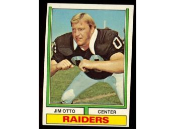 1974 Topps Football Jim Otto #409 Oakland Raiders