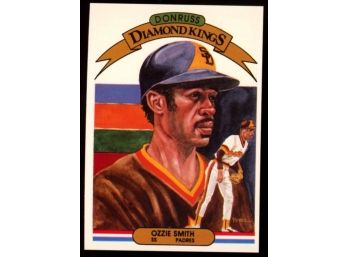 1982 Donruss Baseball Ozzie Smith Diamond Kings #21 San Diego Padres HOF