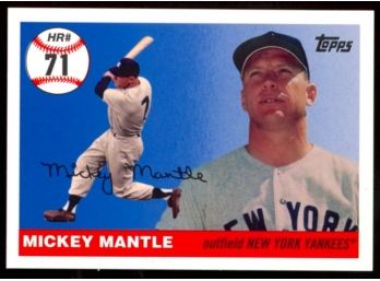 2006 Topps Baseball Home Run History Mickey Mantle #MHR71 New York Yankees HOF