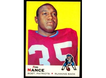 1969 Topps Football Jim Nance #70 Boston Patriots Vintage