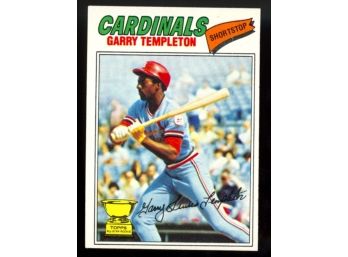 1977 Topps Baseball Garry Templeton All Star Rookie #161 St Louis Cardinals RC