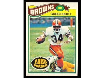 1977 Topps Football Greg Pruitt #25 Cleveland Browns