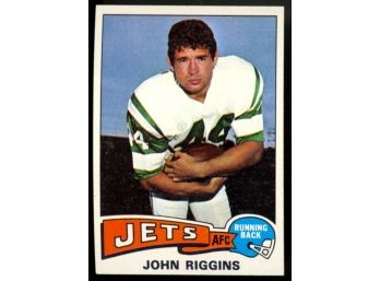 1975 Topps Football John Riggins #313 New York Jets