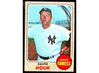 1968 Topps Baseball Ralph Hook #47 New York Yankees Manager Vintage
