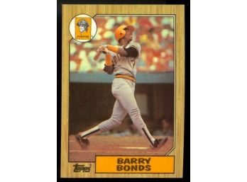 1987 Topps Baseball Barry Bonds Rookie Card #320 Pittsburgh Pirates RC