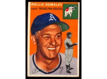 1954 Topps Baseball Rollie Hemsley #143 Philadelphia Athletics Vintage Card