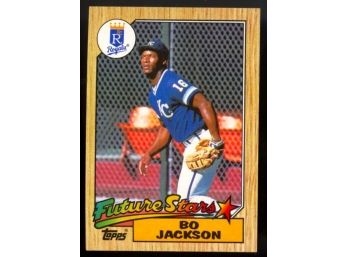 1987 Topps Baseball Bo Jackson Future Stars Rookie Card #170 Kansas City Royals