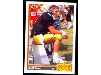 1991 Upper Deck Football Brett Farve Star Rookie #13 Green Bay Packers Atlanta Falcons RC