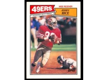 1987 Topps Football Jerry Rice #115 San Francisco 49ers HOF Vintage