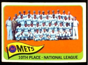 1965 Topps Baseball 1965 New York Mets Team Card #551 Vintage