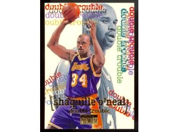 1996-97 Skybox Premium Shaquille O'Neal Double Trouble #274 Los Angeles Lakers HOF