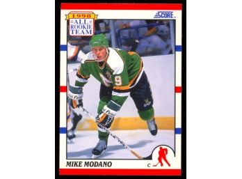 1990 Score Hockey Mike Modano All Rookie Team #327 Minnesota North Stars HOF