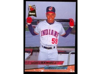 1993 Fleer Ultra Manny Ramirez Rookie Card #545 Cleveland Indians RC