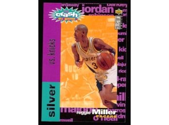 1995 Upper Deck Collectors Choice Reggie Miller You Crash The Game #c24 Indiana Pacers HOF