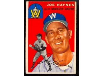 1954 Topps Baseball Joe Haynes #223 Washington Senators Vintage Card