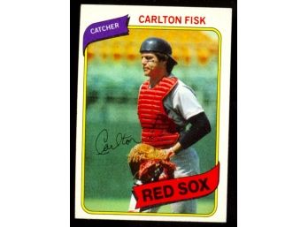 1980 Topps Baseball Carlton Fisk #40 Boston Red Sox HOF