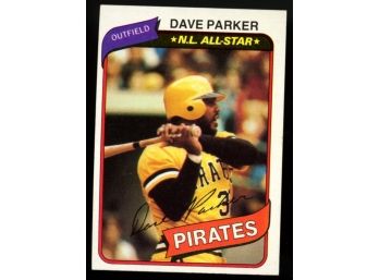 1980 Topps Baseball Dave Parker #310 Pittsburgh Pirates