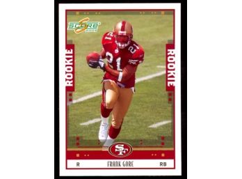 2005 Score Football Frank Gore Rookie Card #367 San Francisco 49ers