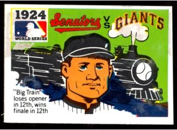 1971 Topps World Series Baseball 1924 World Series Washington Senators Vs San Francisco Giants #22