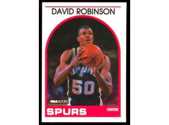 1989-90 NBA Hoops David Robinson Rookie Card #310 San Antonio Spurs HOF RC