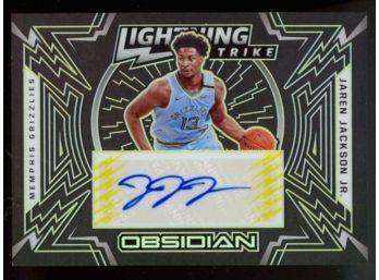 2020-21 Obsidian Basketball Jaren Jackson Jr Lightning Strike Gold Auto /10 #LS-JJJ Memphis Grizzlies