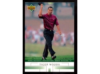 2002 Upper Deck Spokesman Set Golf Tiger Woods #n-11 23rd National - Chicago