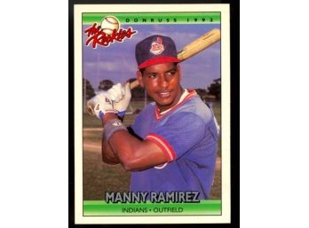 1992 Donruss Baseball Manny Ramirez The Rookies #98 Cleveland Indians RC