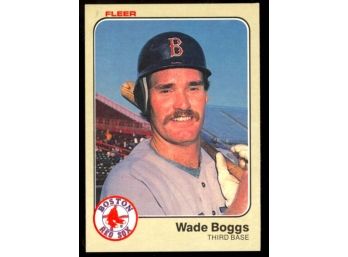1983 Fleer Baseball Wade Boggs Rookie Card #179 Boston Red Sox RC HOF
