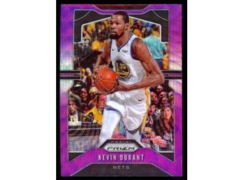 2019 Prizm Basketball Kevin Durant Purple Wave #210 Golden State Warriors All Star