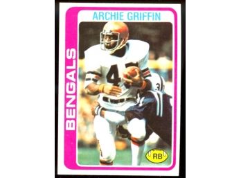 1978 Topps Baseball Archie Griffin #55 Cincinnati Bengals Vintage