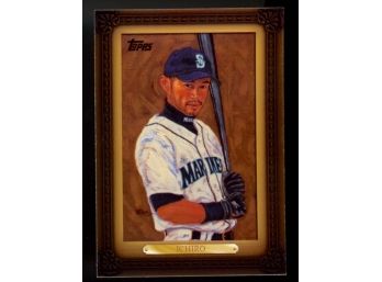 2008 Topps Baseball Commissioned Painting Ichiro Suzuki #WMDP9 Dick Perez Seattle Mariners HOF